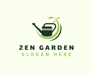 Garden Watering Can logo design