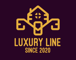 Gold Luxury House logo design