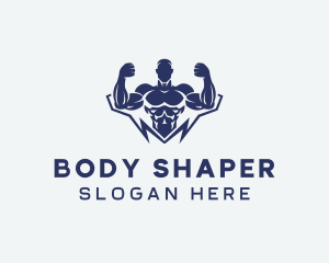 Gym Fitness Bodybuilder logo design