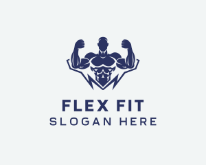 Gym Fitness Bodybuilder logo design