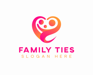 Family Heart Parenting  logo design