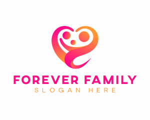 Family Heart Parenting  logo design