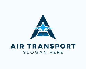 Airline Travel Letter A logo design