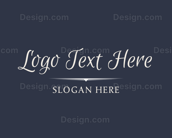 Luxury Cursive Wordmark Logo