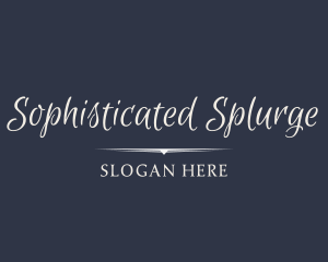 Luxury Cursive Wordmark logo design