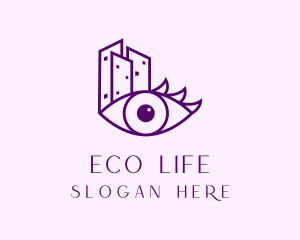 City Eyelash Extension Salon logo design