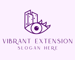 City Eyelash Extension Salon logo design