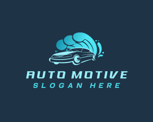 Waves Splash Auto logo design