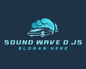 Waves Splash Auto logo design