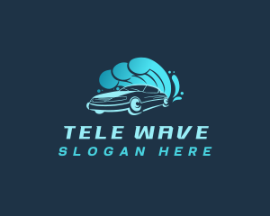 Waves Splash Auto logo design