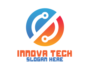 Tech Circuit Networking logo design