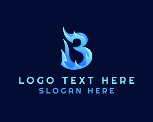 Blue Water Letter B Company logo