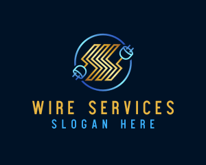 Electricity Wire Plug logo