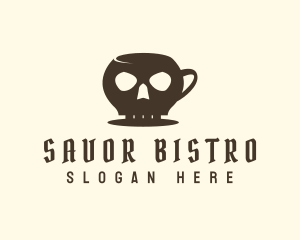 Skull Coffe Mug Logo