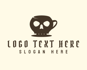 Mug - Skull Coffe Mug logo design