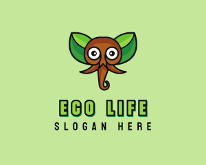 Eco Wild Elephant logo design