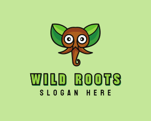 Eco Wild Elephant logo design