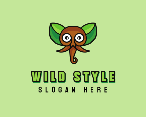 Eco Wild Elephant logo design