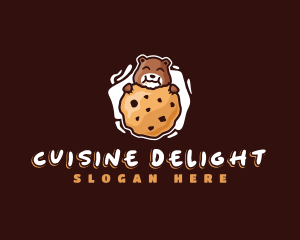 Cookie Bear Chocolate Chip logo design