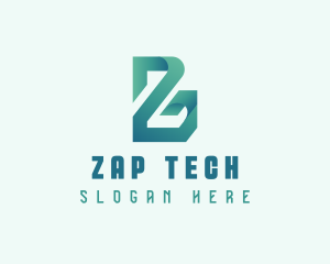 Cyber Tech Letter Z logo design