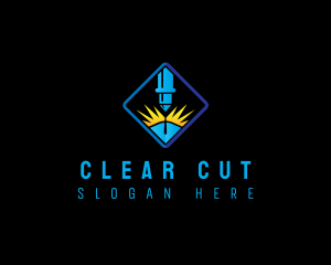 Cutting Laser Machine logo design