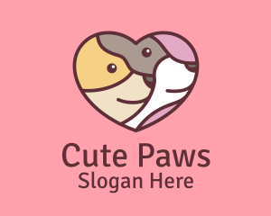 Pet Dog Love Care logo design