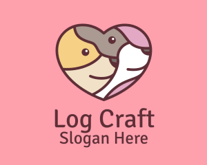 Pet Dog Love Care logo design