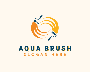 Paint Roller Renovation logo design