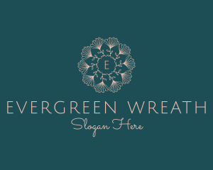 Flower Wreath Decoration Boutique logo design