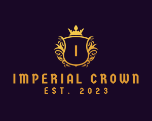 Imperial Monarch Crown Shield logo design