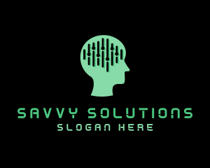 Artificial Intelligence Brain logo