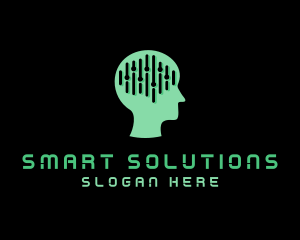 Artificial Intelligence Brain logo design