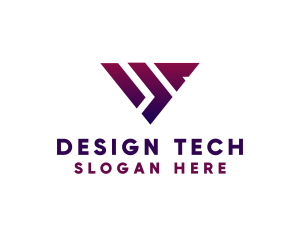 Modern Triangle Shape logo