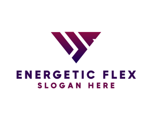 Modern Triangle Shape logo design