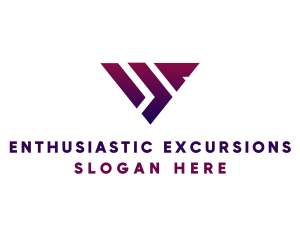 Modern Triangle Shape logo design