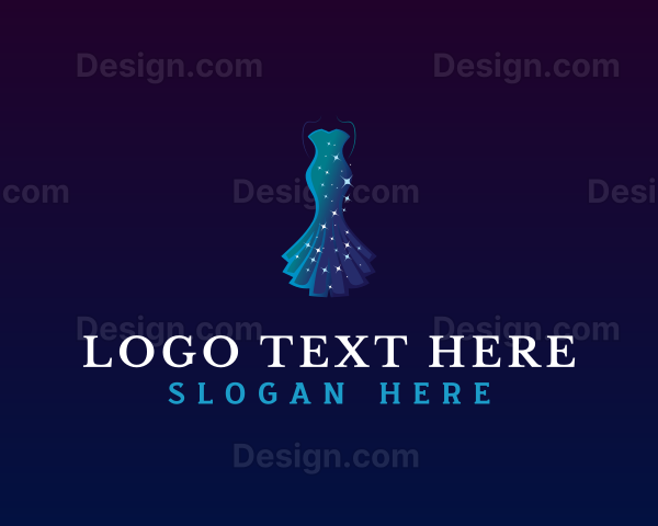 Fashion Gown Dress Logo