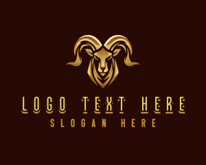 Deluxe Ram Animal logo