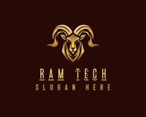 Deluxe Ram Animal logo