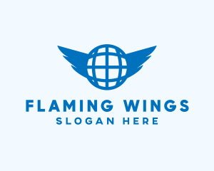 Blue Global Wings logo