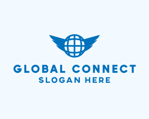 Blue Global Wings logo
