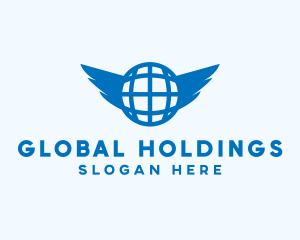 Sphere Global Wings logo design