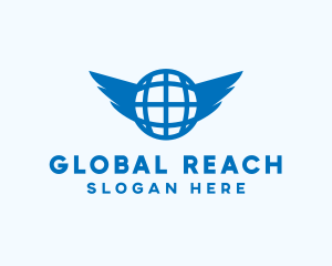 Sphere Global Wings logo design