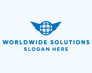 Blue Global Wings logo