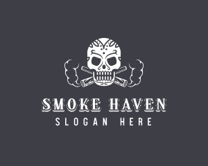 Calavera Smoker Skull logo