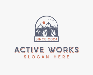 Summit Hiking Adventure logo design