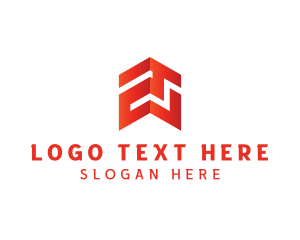 Geometric Maze Arrow logo