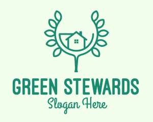 Green Home Gardening logo design