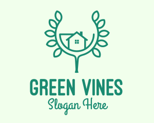 Green Home Gardening logo design