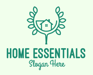 Green Home Gardening logo design