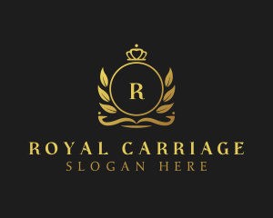 Royal Crown Wreath logo design